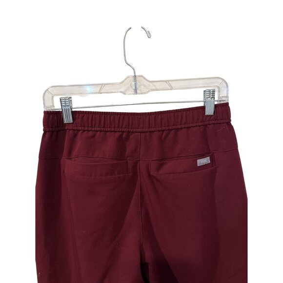 Figs Burgundy Mens Tansen Jogger Scrub Pants XS - Elastic Waist Adjustable Draws - Picture 4 of 6